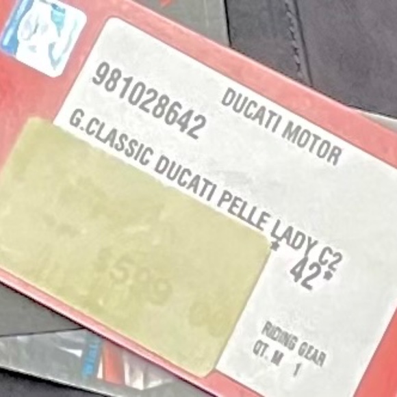 Original Ducati Pelle Lady C2 leather jacket by Dainese SIZE 42 58% off!!! - Picture 2 of 13